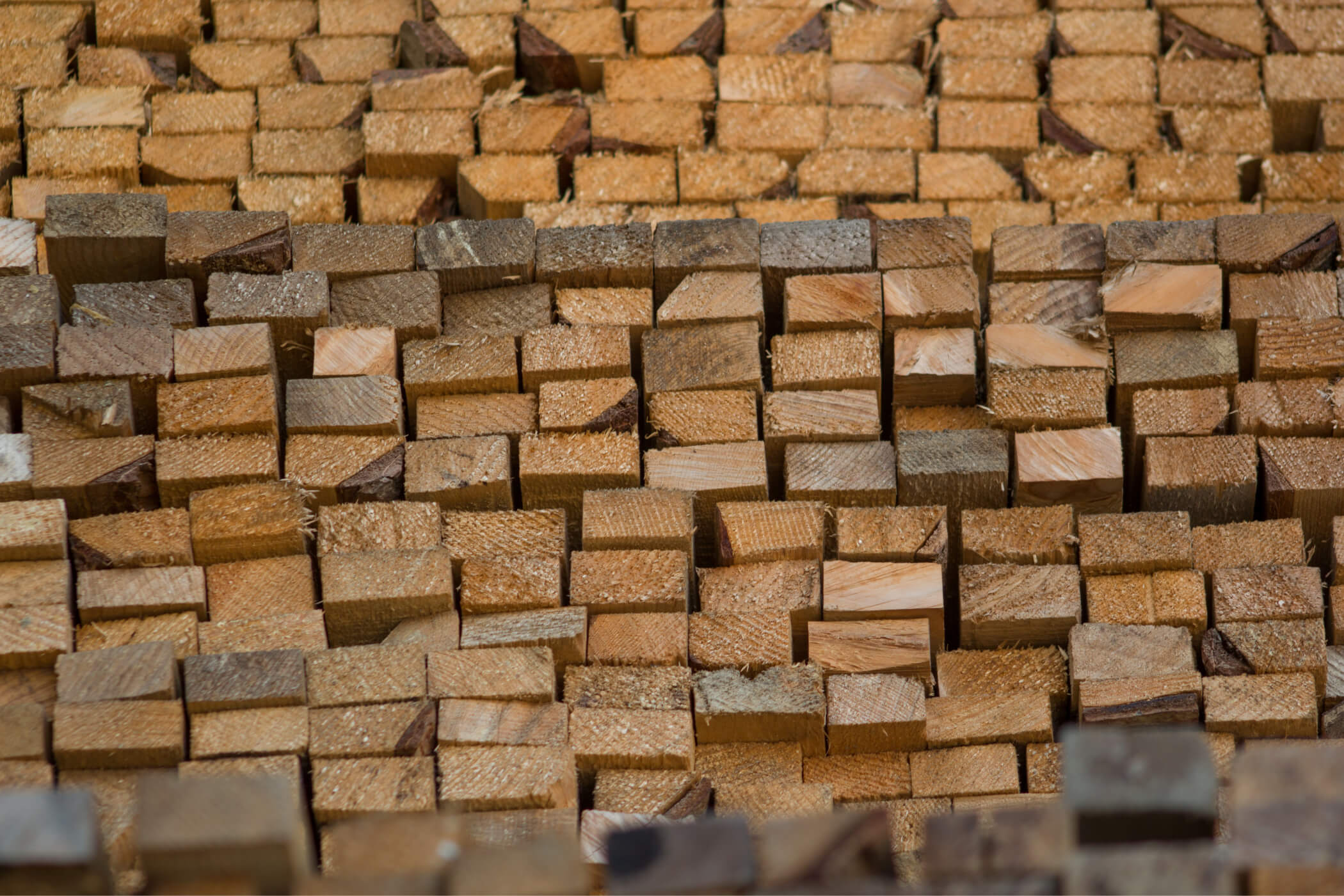 Treated timber feature