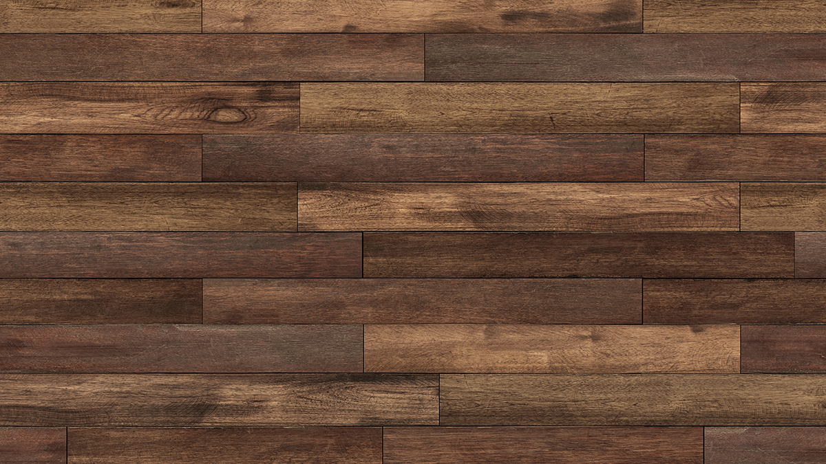 Dark brown hardwood