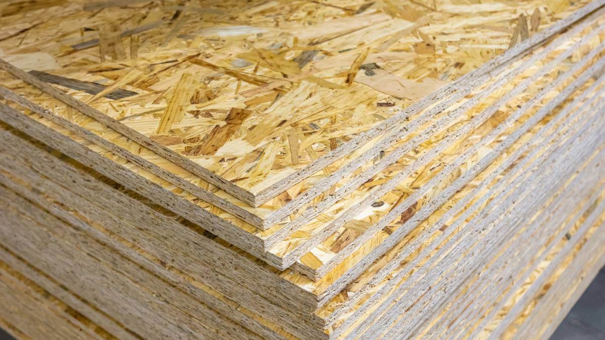 stack of osb board
